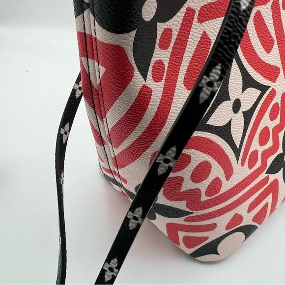 Authentic Louis Vuitton limited edition Monogram Creme Rouge Neverfull MM ❤️ - Picture 9 of 12